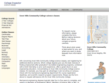 Tablet Screenshot of inverhillscommunitycollege.org